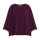 Persona by Marina Rinaldi Pleated Georgette Tunic Purple 