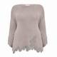 PIAZZA DELLA SCALA SWEATER WITH CROCHET TRIM