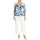 Piero Moretti Floral Twinset Blue 