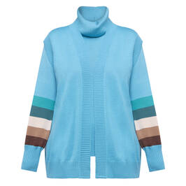 Piero Moretti Merino Blend Twinset Sky Blue  - Plus Size Collection