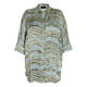 QNEEL SATIN VISCOSE SHIRT GREEN