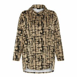 QNEEL COWL NECK TUNIC - Plus Size Collection