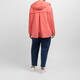 Rofa Shower Proof Hooded Jacket Coral 