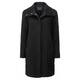 ROF AMO BLACK WOOL-ALPACA BLEND COAT