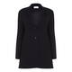 SALLIE SAHNE LONGLINE BLACK JACKET SINGLE BREASTED REVERE COLLAR