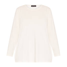 SeeYou Jersey Long Sleeve Top White - Plus Size Collection