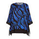 SeeYou Abstract Print Georgette Tunic Cobalt Blue