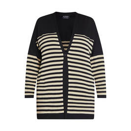 VERPASS CARDIGAN BLACK AND GOLD - Plus Size Collection
