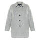 BEIGE BOILED WOOL JACKET GREY
