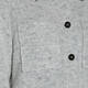 BEIGE BOILED WOOL JACKET GREY