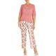 VERPASS V-NECK LUREX SWEATER CORAL 