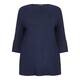 VERPASS NAVY JERSEY TUNIC WITH TRUMPET SLEEVES 