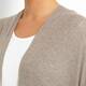YOEK taupe cashmere and silk blend CAPE