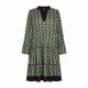 Yoek Abstract Print Dress Green 