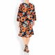 YOEK FLORAL PRINT SHIFT DRESS