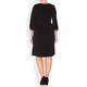 YOEK black shift DRESS with embellished pockets and neckline