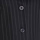 YOEK LONG PINSTRIPE JACKET BLACK