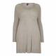 YOEK taupe fine knit Tunic