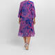 Yoek Georgette Long Jacket Print Pink