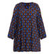 Yoek Moroccan Print Tunic Cobalt and Brown