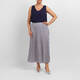 Elena Miro Printed Pleated Skirt 