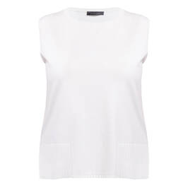 Elena Miro Knitted Top Ivory  - Plus Size Collection