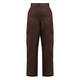 Persona by Marina Rinaldi Flax Linen Cargo Trousers Brown