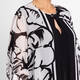 Piero Moretti Georgette Abstract Print Duster Jacket 